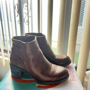 BareTraps Women's Dark Brown Ankle Booties